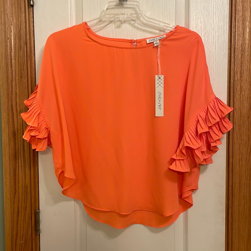 Orange Ladies Top